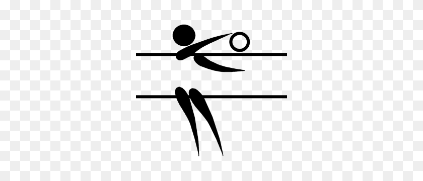 300x300 Olympic Pictogram Volleyball - Volleyball PNG
