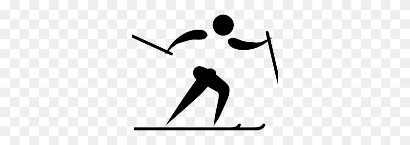 300x238 Olympic Sports Cross Country Skiing Pictogram Clip Art - Winter Olympics Clipart