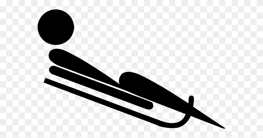 600x381 Olympic Sports Luge Clip Arts Download - Sports Clipart Black And White
