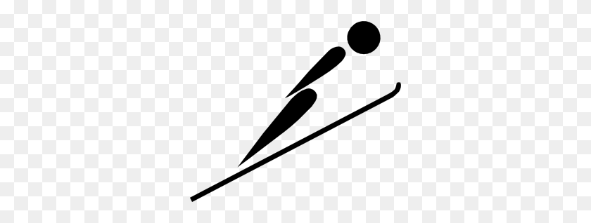 300x258 Olympic Sports Ski Jumping Pictogram Clip Art Free Vector - Free Skiing Clipart