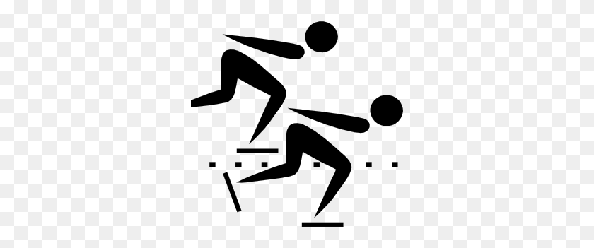 300x291 Olympic Sports Speed Skating Pictogram Clip Art - Sports Clipart