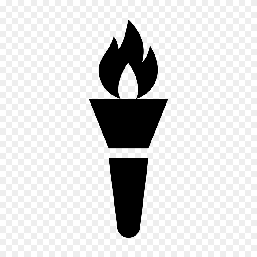 1600x1600 Olympic Torch Icon - Torch PNG