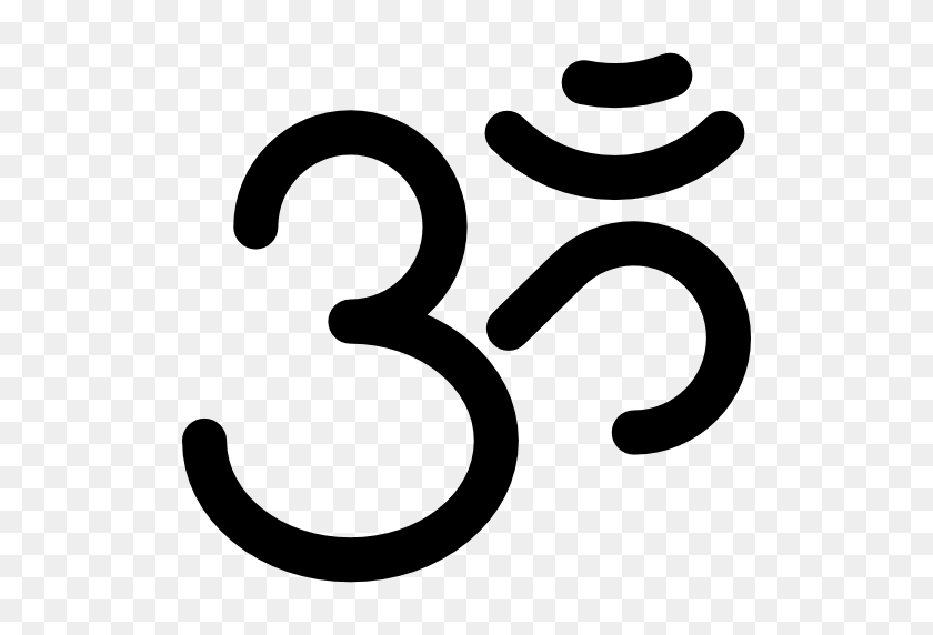 512x512 Ом, Йога, Лотос, Знаки, Медитация, Восточный, Азиатский Икона - Ом Png