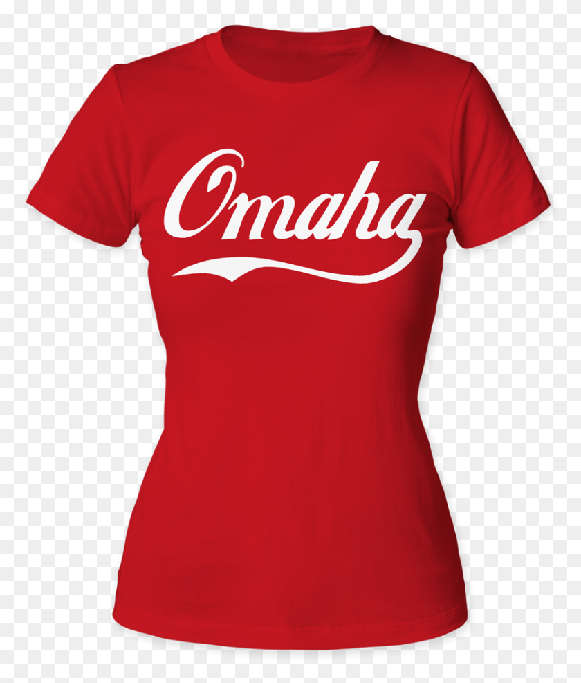 842x1001 Omaha Classic Coke Logo De La Camiseta - Coke Logo Png