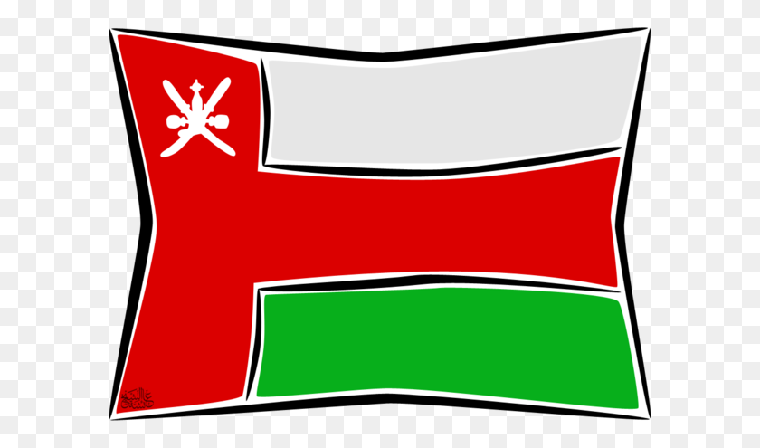 600x435 Клипарт Флаг Омана - Ясень