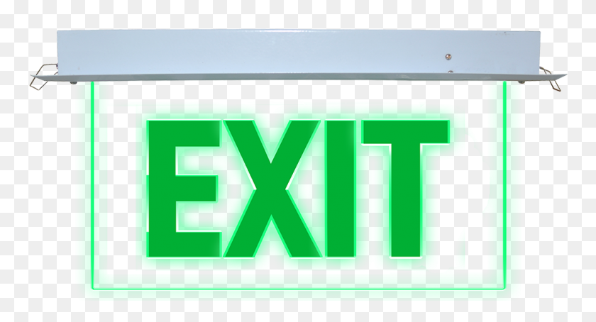 1000x506 Omni Led Exit Signs - Exit Sign PNG