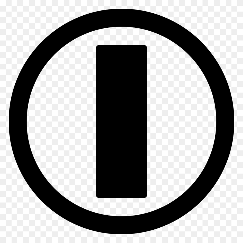 980x980 On Power Circular Symbol With A Bar Inside Png Icon Free - Power Symbol PNG