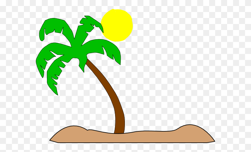 600x447 On The Beach Palm Tree Clipart, Explore Pictures - Beach Sign Clipart