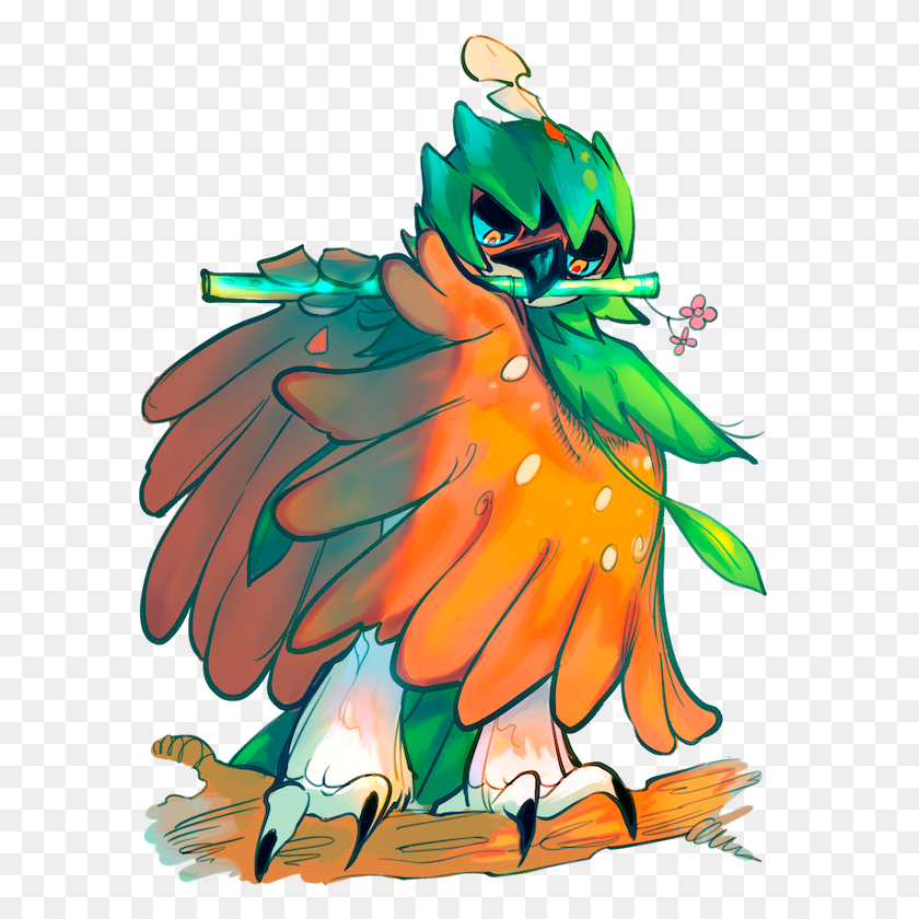 600x780 On Twitter Have A Deci For A Happy Day! - Decidueye PNG