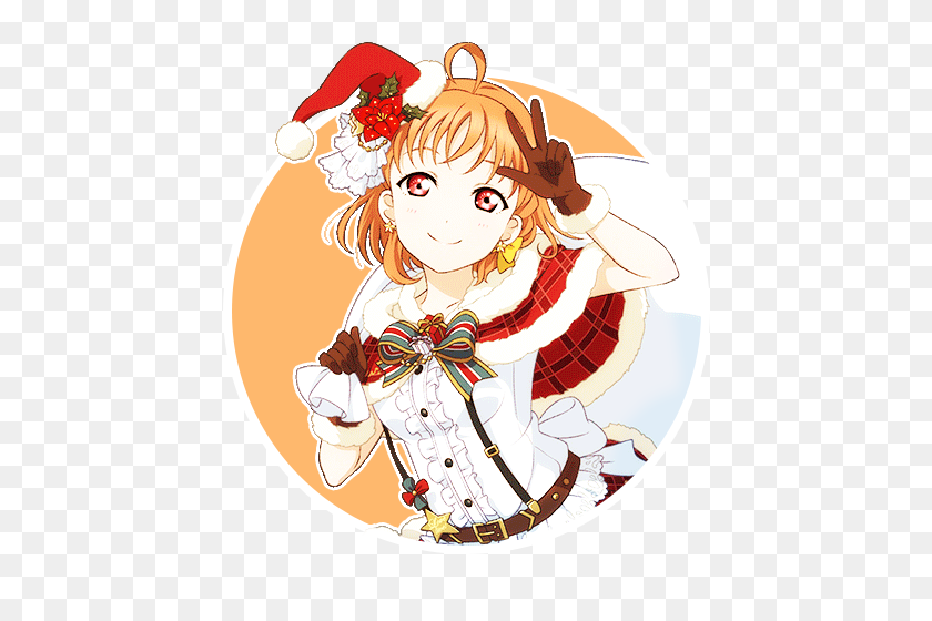 500x500 On Twitter Love Live Aqours Christmas Set Icon Pack - Love Live PNG
