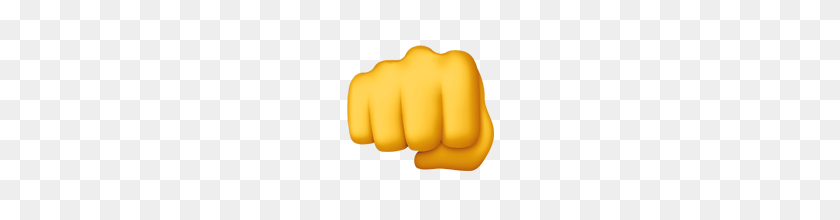 160x160 Oncoming Fist Emoji On Apple Ios - Fist Emoji PNG