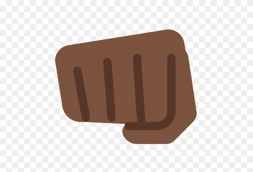 512x512 Oncoming Fist Emoji With Dark Skin Tone Meaning And Pictures - Fist Emoji PNG