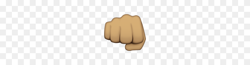 160x160 Oncoming Fist Medium Skin Tone Emoji On Apple Ios - Fist Emoji PNG