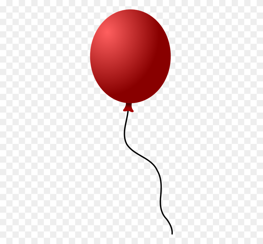360x720 One Balloon Png Transparent One Balloon Images - Red Balloon Clipart