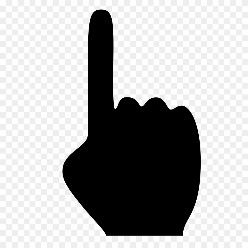 1600x1600 One Finger Icon - Pointer Finger PNG