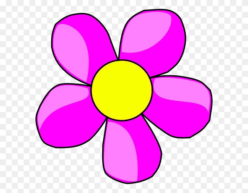 600x594 One Flower Clipart - Clipart One