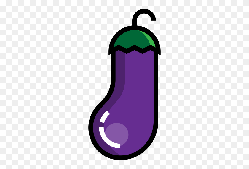 512x512 One Hundred And Forty One, Eggplant, Food Icon With Png And Vector - Eggplant PNG