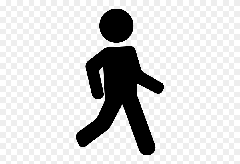 512x512 One Man Walking - Person Walking PNG