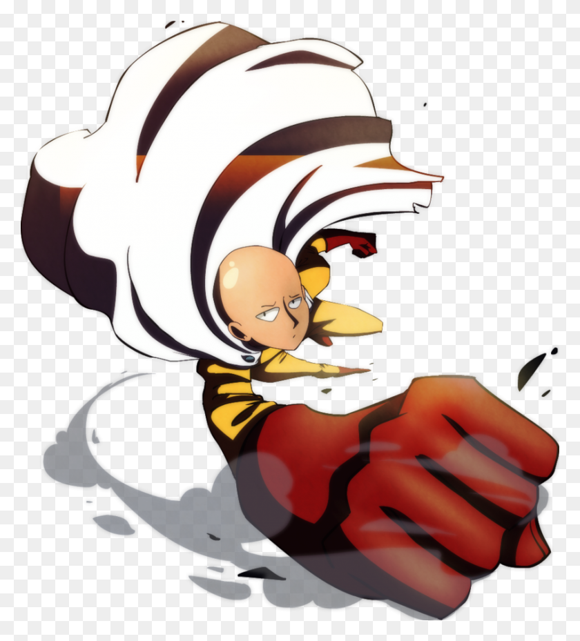 847x944 One Punch Man Clipart Volando - Volar Clipart Png