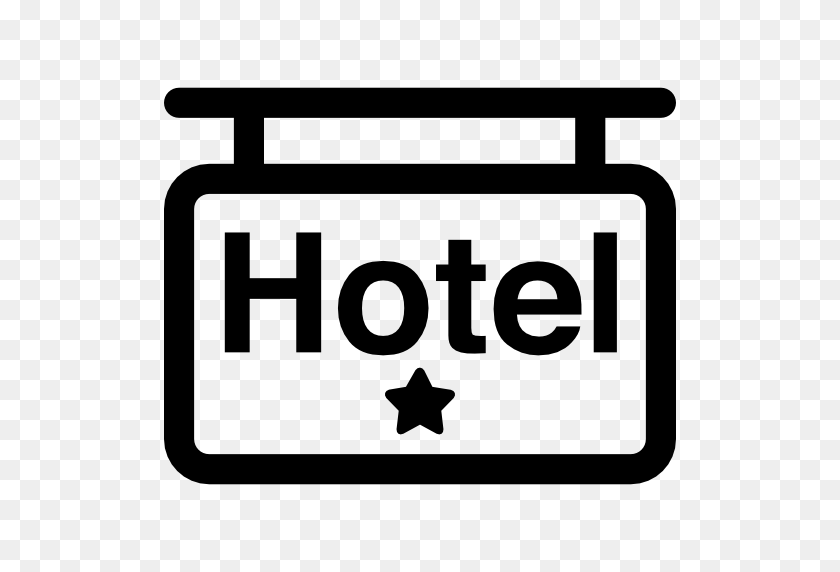 512x512 Hotel De Una Estrella De La Señal - Hotel Icono Png
