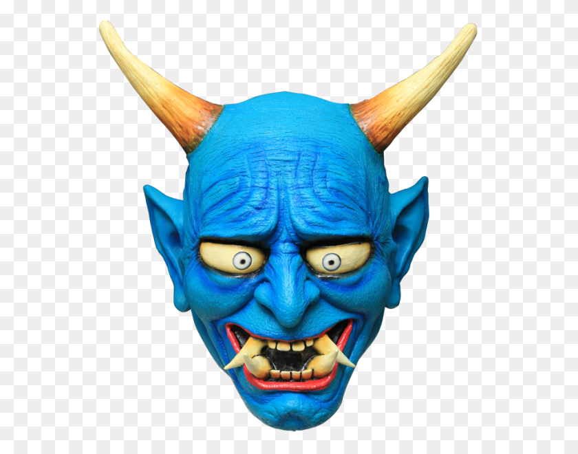 600x600 Oni Demon Horror Mask - Máscara Oni Png