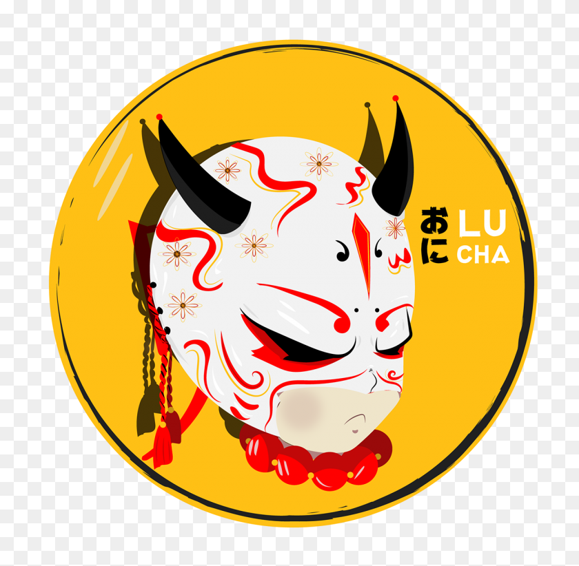 1200x1173 Oni Lucha Pin On Behance - Oni Mask PNG