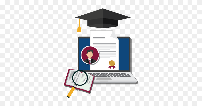 318x381 Online Learning Cvtc - Ready To Learn Clipart
