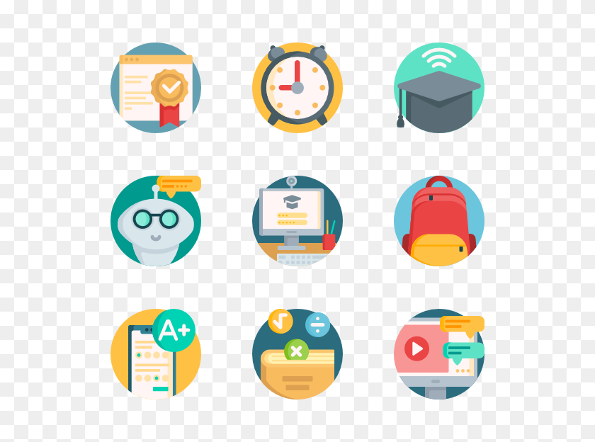 600x564 Online Learning Icon Packs - Learning PNG