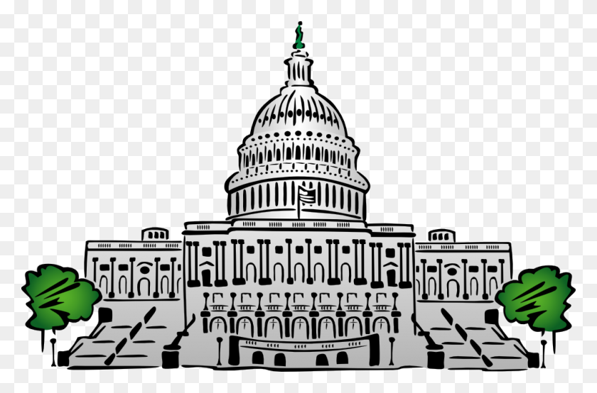 1000x634 Onlinelabels Clip Art - Us Capitol Building Clipart