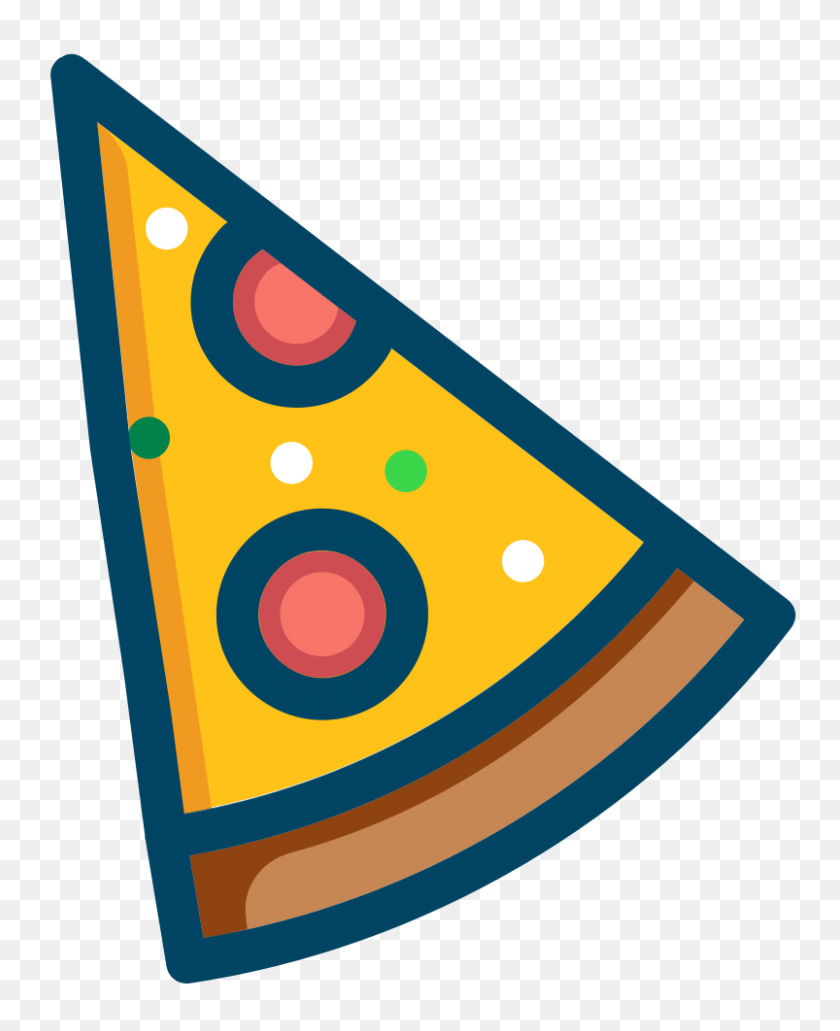 803x1000 Onlinelabels Clip Art - Pepperoni Pizza PNG