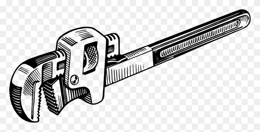 1000x471 Onlinelabels Clip Art - Pipe Wrench Clipart