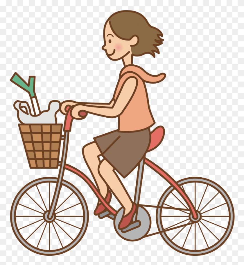 917x1000 Onlinelabels Clip Art - Riding Bicycle Clipart