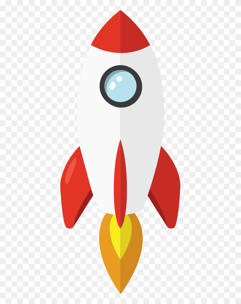 423x1000 Onlinelabels Clip Art - Rocket Clipart PNG
