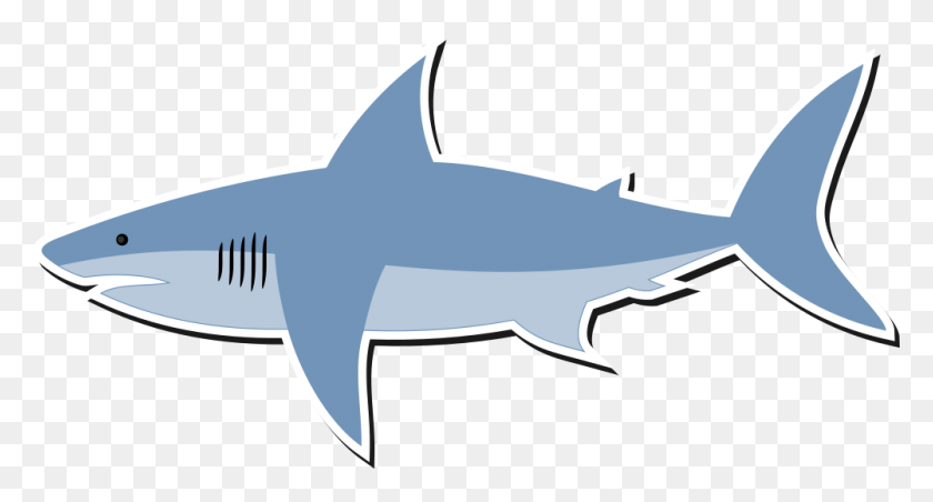 1000x503 Onlinelabels Clip Art - Shark Fin Clipart