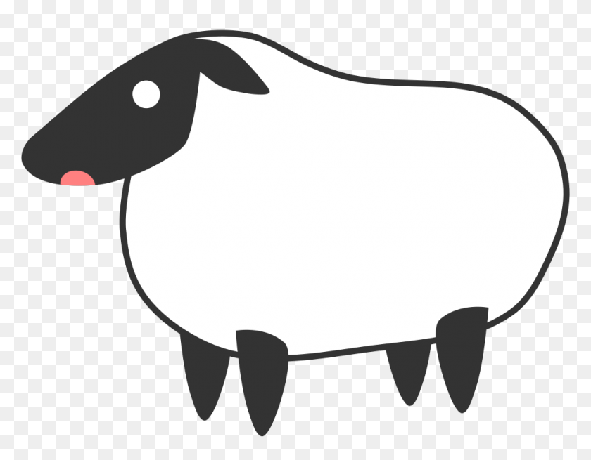1000x763 Onlinelabels Clip Art - Sheep Black And White Clipart