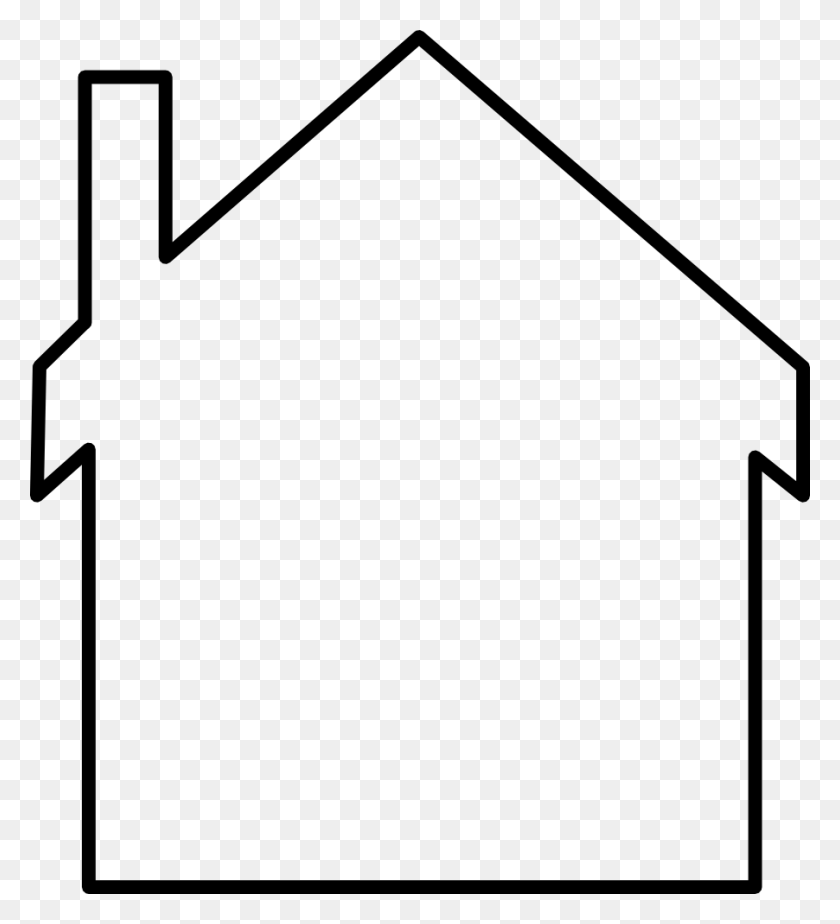 902x1000 Onlinelabels Clip Art - Small House Clipart