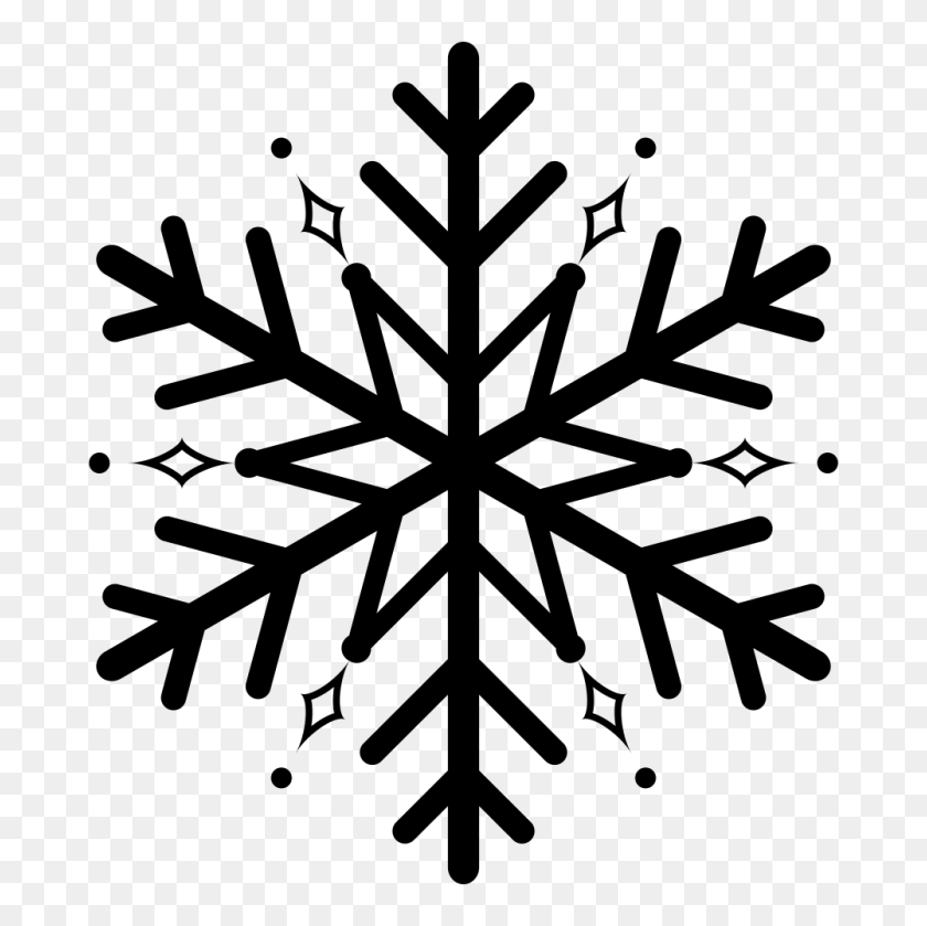 1000x1000 Onlinelabels Clip Art - Snowflake Black And White Clipart