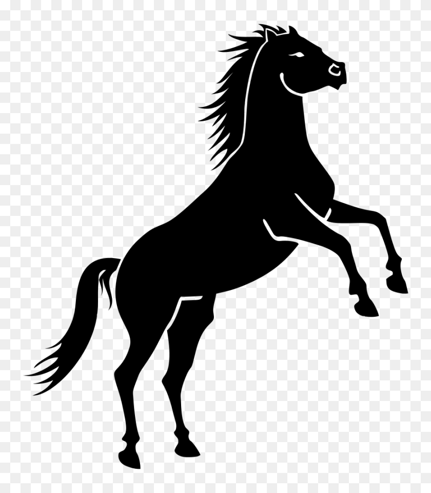 867x1000 Onlinelabels Clipart - Caballo Blanco Png