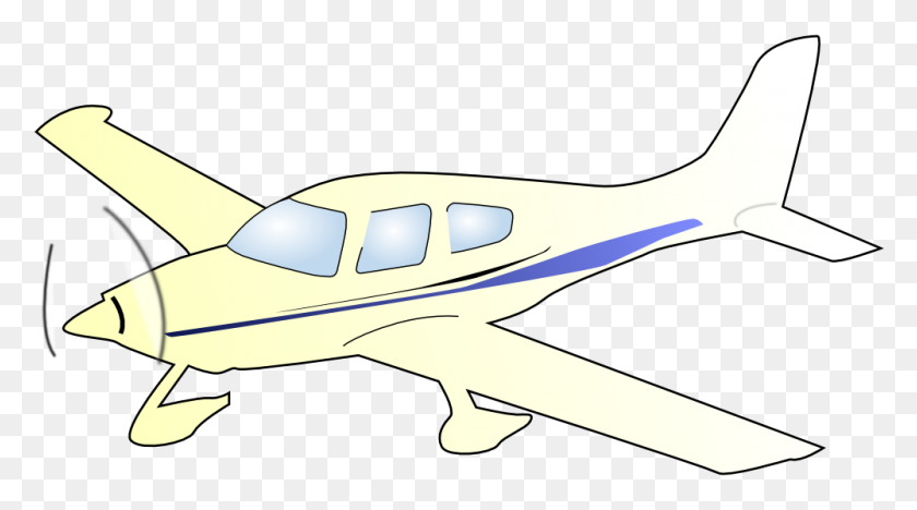 1000x524 Onlinelabels Clip Art - Biplane PNG