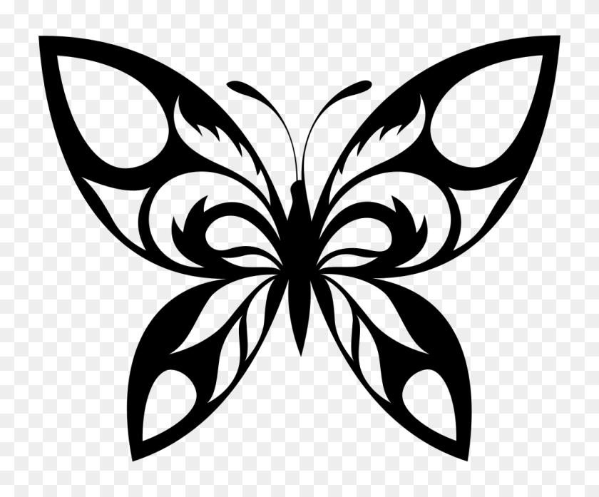 1000x817 Onlinelabels Clip Art - Butterfly Silhouette Clip Art
