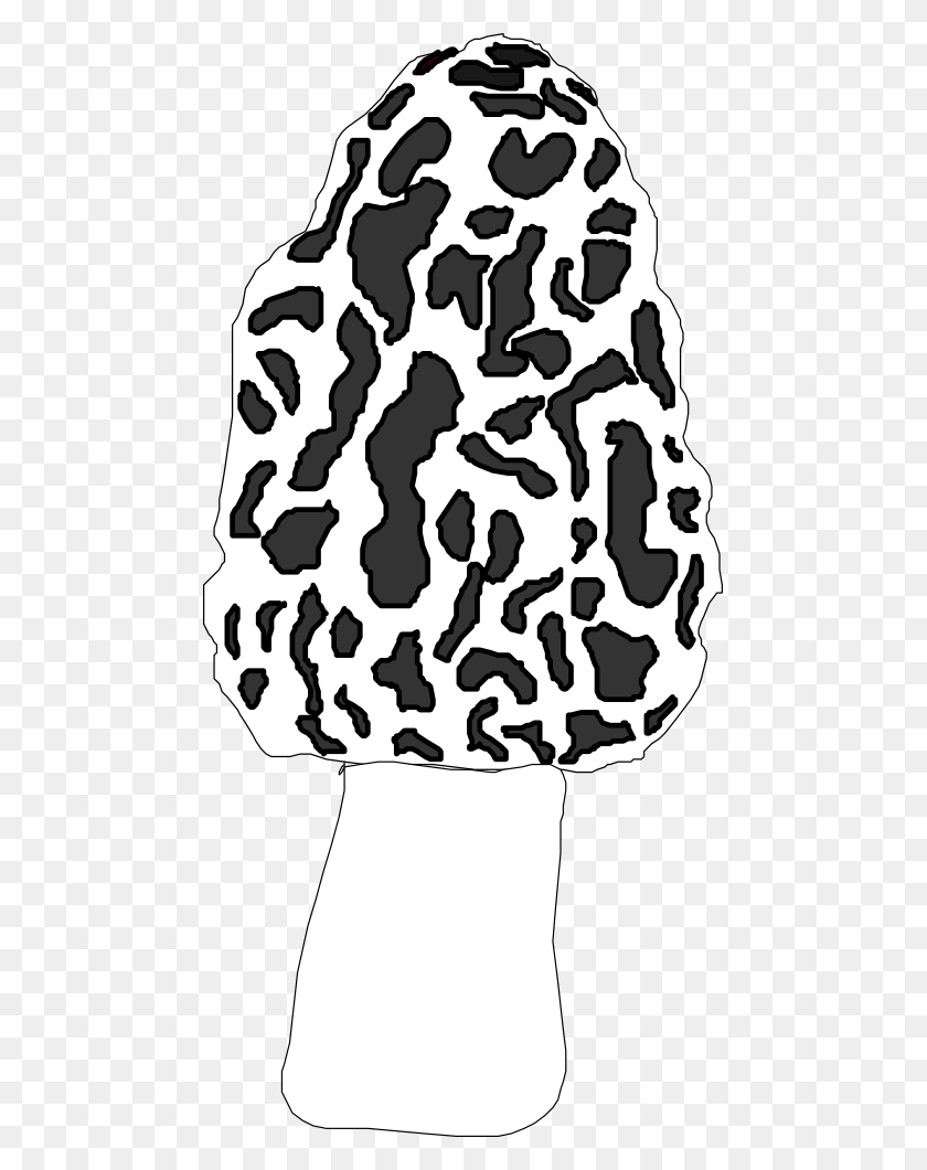 471x1000 Onlinelabels Clip Art - Morel Mushroom Clipart
