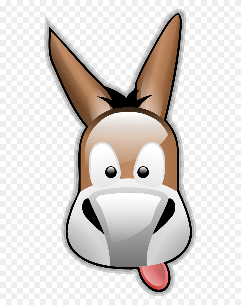531x1000 Onlinelabels Clip Art - Easter Bunny Face Clipart