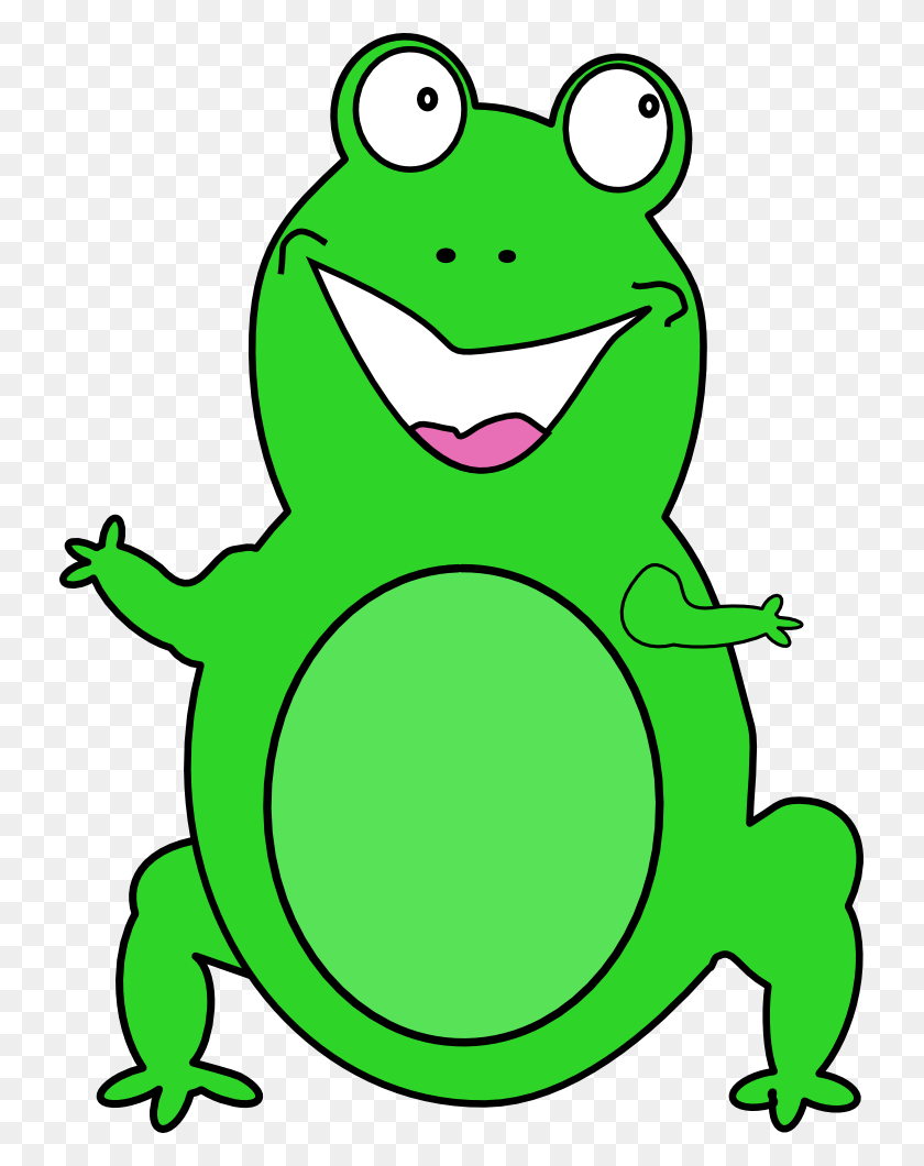 731x1000 Onlinelabels Clip Art - Frog On Lily Pad Clipart