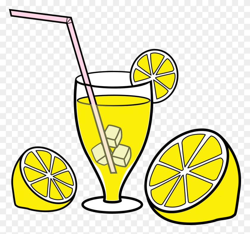 1000x932 Onlinelabels Clip Art - Glass Of Lemonade Clipart