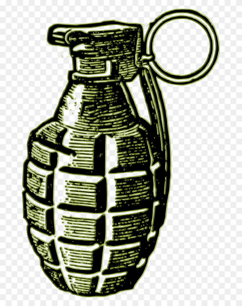 687x1000 Onlinelabels Clip Art - Grenade PNG