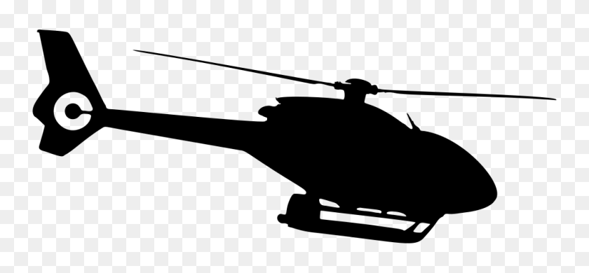 1000x424 Onlinelabels Clip Art - Helicopter Clipart Black And White