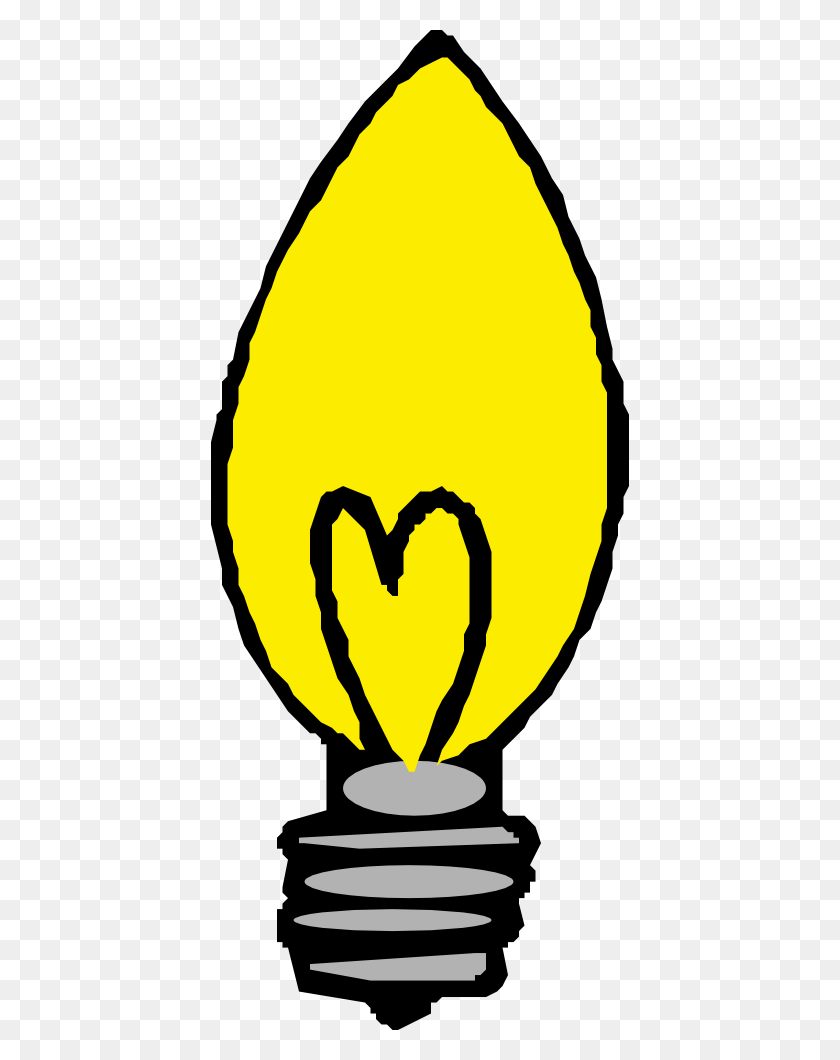 418x1000 Onlinelabels Clip Art - Lightbulb Clipart PNG