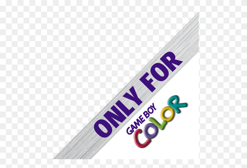 513x512 Only For Game Boy Color Logo - Gameboy Color PNG