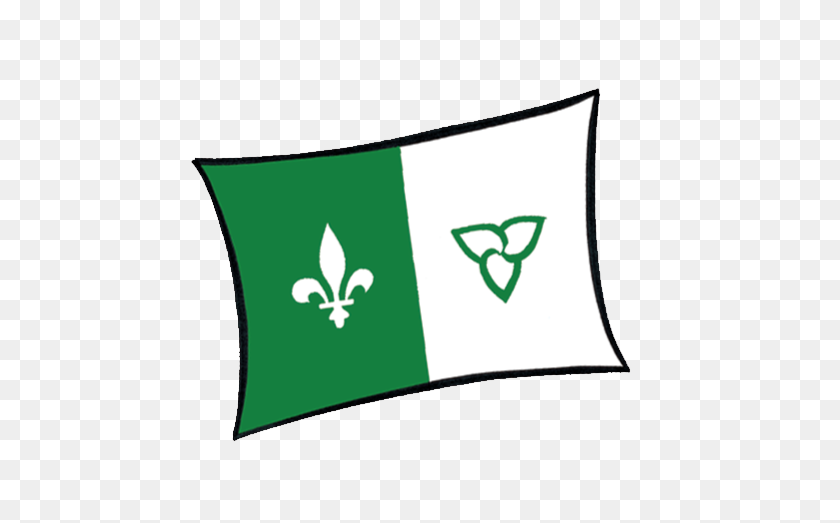 553x463 Ontario Franco Ontarian Flag Clip Art Francophonie - Canada Flag Clipart