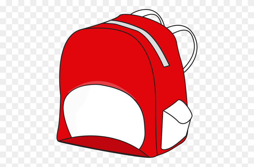 466x491 Open Backpack Clipart School - Santa Bag Clipart